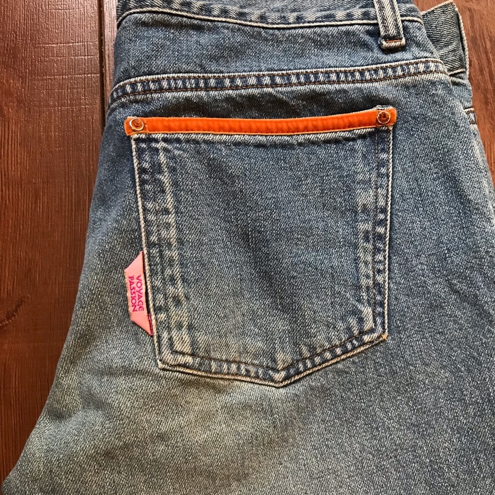 VINTAGE 90s VOYAGE Passion Donna Flared Jeans - Picture 3 of 5